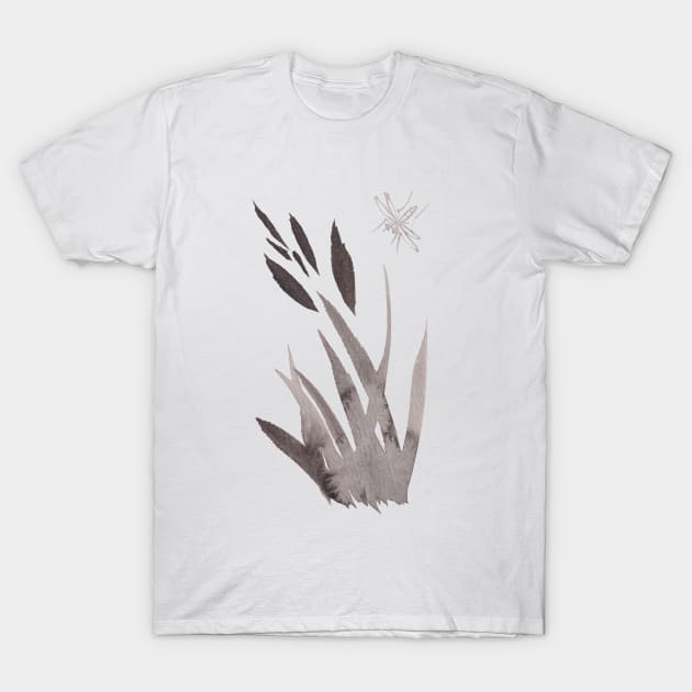 Bug in the Grass T-Shirt by Ink Note Vibes